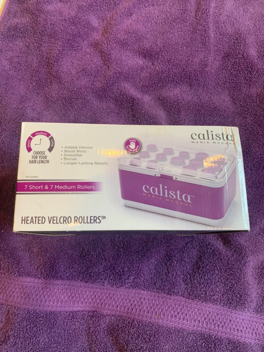 New Calista Maria Mc Cool  Heated Velcro Rollers